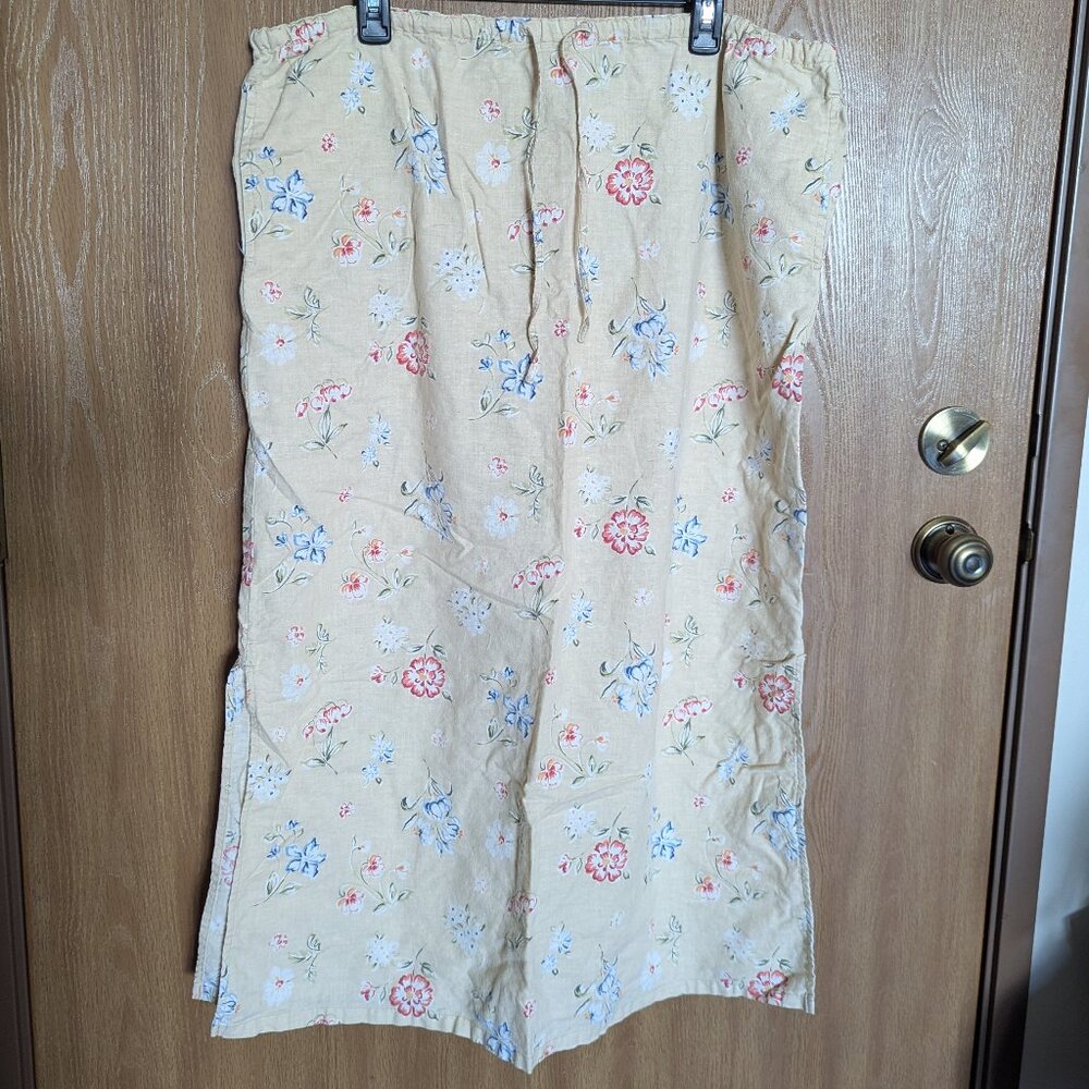 White Stag Tan & Floral Skirt, L (12/14)